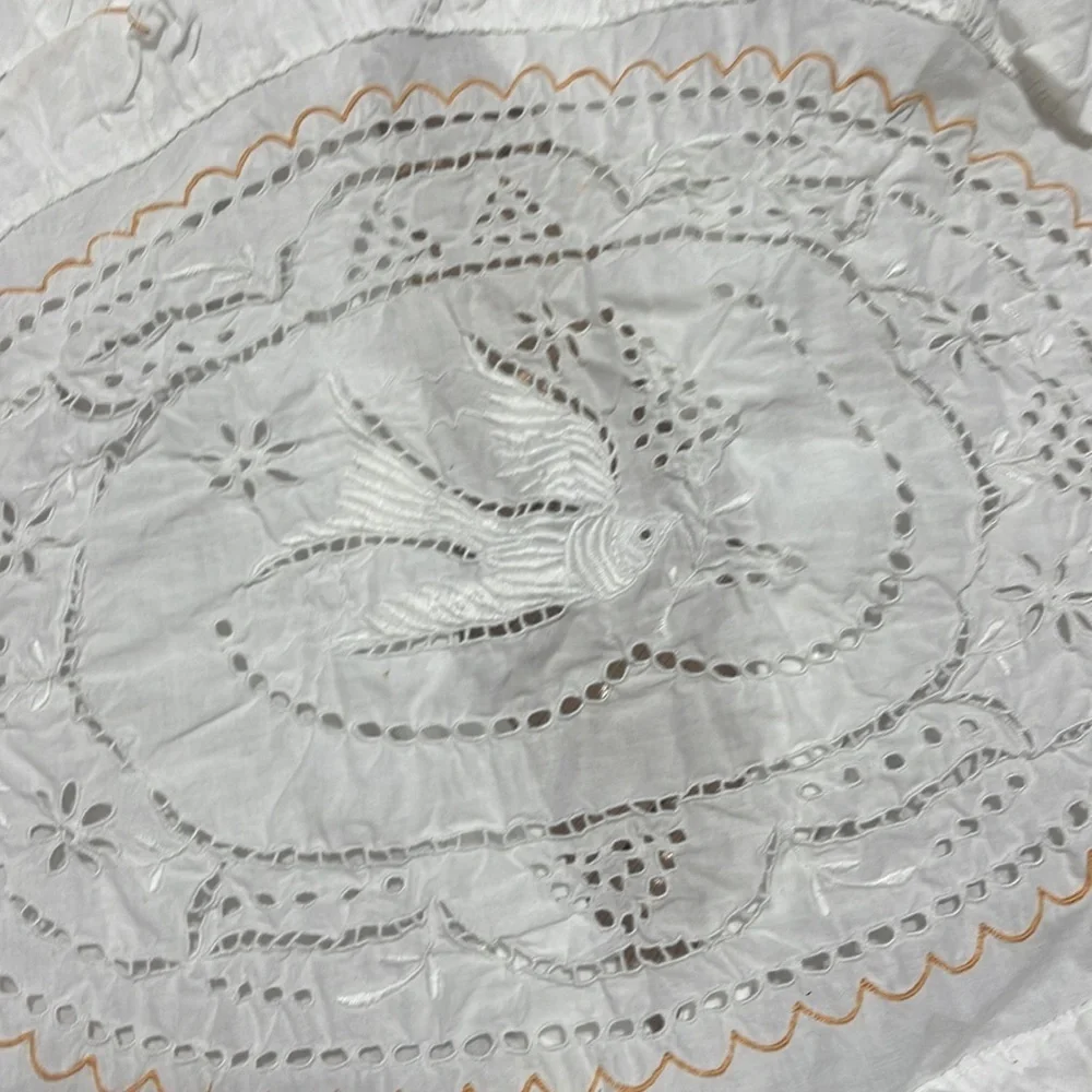 Dainty White lace pillow covering